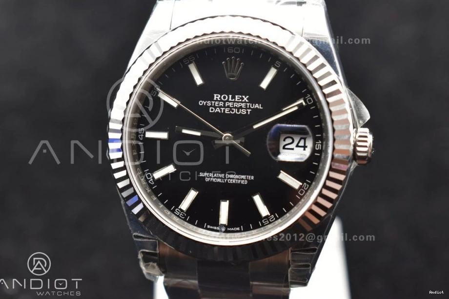 VSF VS3235 1:1 Best 41 Oyster 126334 Bracelet Black 904L Dial DateJust SS Edition on 0211